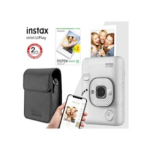 Fujifilm Instax Mini Liplay Hybrid Stone White Fotoğraf Makinesi Çantalı Set 4