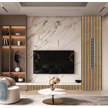 Winflex Eko Safirmix Keçeli Akustik Ahşap Paneli 50x240c...