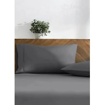 %100 Pamuk 2'li Yastık Kılıfı 50x70 Cm Antrasit Gri Çok Renkli