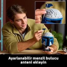 : Klonların Saldırısı Jango Fett Kaskı 75408 - Yetişkinler İçin İnşa Edilebilen Koleksiyonluk Model Yapım Seti 616 Parça