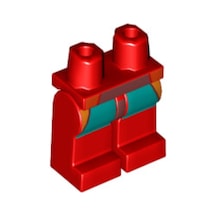 Minifigür Parçaları: Legs Decorated, Bacak, Ayak: 970c00pb1274