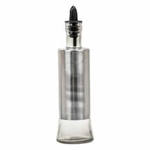 Epinox Leylak Cam Üstüne Çelik Kaplama Yağlık & Sirkelik Tek 300ml Lts-03 Metalik Gri