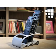 3d Baskı Tv Kumandası Ve Masaüstü Organizer - Uzaktan Kumanda Düzenleyici Stand-beyaz Çok Renkli