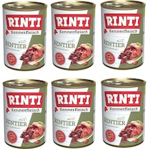 Rinti Geyik Etli Gurme Köpek Konservesi 400 G X 6 Adet