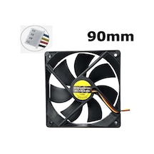 Kasa Fanı 90Mm 12V Dc Kasa Soğutucu Fan Sessiz 9 Cm 4 Pinli
