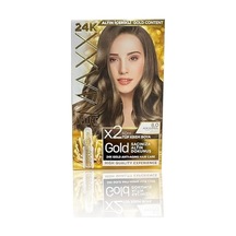 Serisi 24k Altın Parçacıklı Serum İle 1 Kutu 2 X 50 Ml Ve Geliştiriciler Saç Boyası Açık Kumral 8.0