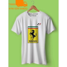 Ferrari F1 Baskılı Tişört Tshirt Ücretsiz Kargo