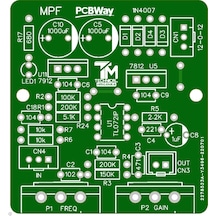 Amfiler İçin Aktif Bant Geçiş Filtre Devresi - NE5532