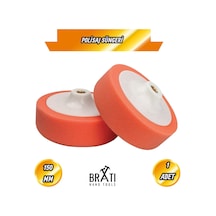 Pasta Polisaj Süngeri M-14 Bağlantılı Oto Araba Parlatma Pedi Sünger Araba Parlatıcı 150mm