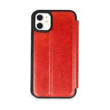 Newface Apple İphone 11 Kılıf Flip Cover - Kırmızı