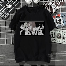 Noıssey Kırmızı Etiket Gala Japon Anime Testere Adam T-shirt Moderl 32 09450 Siyah