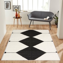 Rovigo Home Dijital Baskı Kaymaz Taban Salon Halısı Rvg1127 Çok Renkli