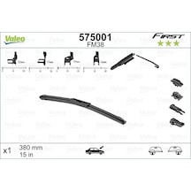 Silecek Süpürgesi - Fiat Punto, 500, Panda, Grande Punto, Linea - Valeo-575001