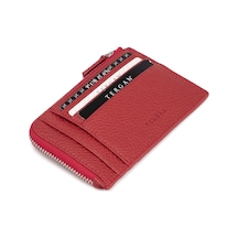 Tergan Kırmızı Deri Unisex Kredi Kartlık 00265B68