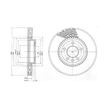 Vw Transporter V 3.2 4Motion 2003-2009 Delphi Ön Fren Diski 2 Ade N11.6076
