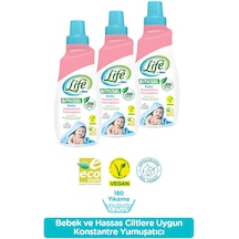 Life By Fakir %100 Bitkisel Bazlı Konsantre Bebek Çamaşır Yumuşatıcısı 1500ml X 3 Adet