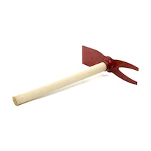 İbico-055 K13-056 Çapa Çatallı 6x10cm Ahşap Saplı 45cm Geniş Ağızlı 7x10.5cm 2in1 Metal - 12'li Paket