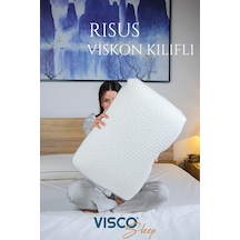 Visco Yastık Doğal Viskon Kılıf Ergonomik Yastık 60 x 40 x 15 CM