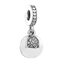 Fubena Taşlı Elmas Disk Sallantılı Charm