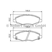BOSCH 986494326 Fren Balatası Ön Hı-Lux Vigo 05-08 2Wd