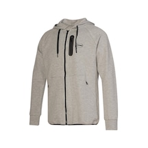 Hummel Nova Erkek Gri Kapüşonlu Ceket Gri