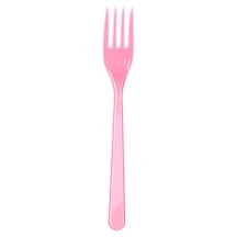 Plastik Çatal Pembe 25 Li 18 Cm