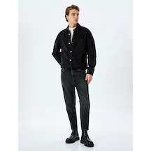 Koton Pamuklu Normal Bel Loose Fit Jean Pantolon - Steve Jean Siyah 5wam40106ıd Siyah