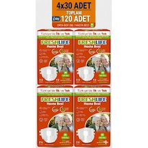 Freshlife Belbantlı Medium Orta Boy Hasta Bezi 120 Adet 4x30 Paket M Freshlife Belbantlı Medium Orta Boy Hasta Bezi 120 Adet 4x30 Paket M
