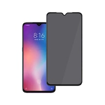 Galaxy A12 Zore New 5D Privacy Temperli Hayalet Ekran Koruyucu Siyah