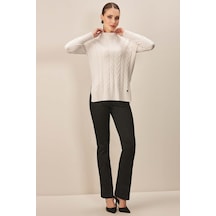 Geniş Paça Siyah Jean Pantolon Siyah