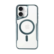 Newface Apple İphone 16 Plus Kılıf Boyi Magsafe Silikon Kapak - Turkuaz