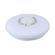 Powermaster Pm-27329 Beyaz 30 6 Cm 24 Watt Bluetooth Hoparlörlü Tavan Aydınlatma Al-bl302 Tornavid