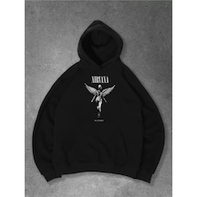 Unisex Nirvana İn Utero Sweatshirt Siyah Siyah
