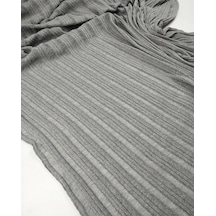 Gri Renkte Örme Kumaş 130x170cm-11173