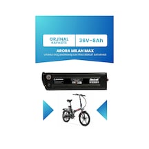 Arora Mılan Max Uyumlu Batarya 36v 8ah Elektrikli Bisiklet Bataryası Siyah