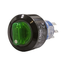 22Mm Yeşil Mandal Buton Off-On 10V-30V 5P