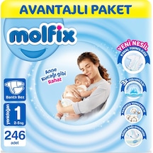 Molfix Bebek Bezi 1 Beden Yenidoğan Avantajlı Paket 246 Adet 3'lü