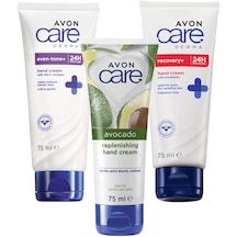 Avon Care Derma Cilt Tonu Beyazlatıcı, Onarıcı Nemlendirici Ve Avokado Özlü El Kremi Paketi