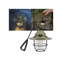 Powermaster Pm-25439 Nostaljik 3 Filament 6 Smd Kamp Çadır Lambası Ampul 1200mah Type-c Beyaz