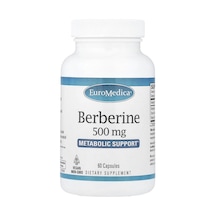 Euromedica, Berberine, 500 Mg, 60 Capsules