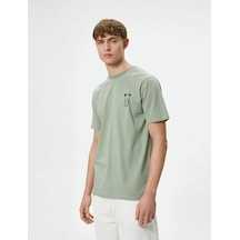 Koton Erkek T-shirt Yeşil 4sam10050hk 24yy59002798 Y59210 Yeşil