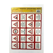 Livan Sticker Trafik Levhaları Tanıım Seti