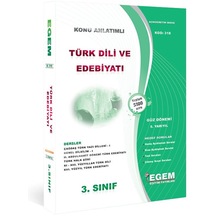 Egem Yayınları Aöf Türk Dili Ve Edebiyatı 3.sınıf Güz Dönemi Konu+soru Güncel