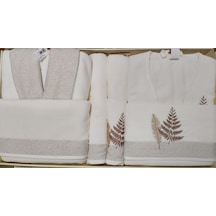 Özdilek Cotton Bliss Krem-bej Bornoz Aile Seti Krem - Bej