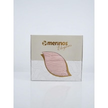 Merinos Elegans Embos Çift Kişilik Battaniye 220 X 240 Pudra