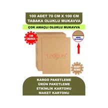 100 Adet 70cm X 100cm Baskısız Tabaka Oluklu Mukavva, Çocuk Etkinlik Kartonu, Maket Kartonu, Kargo Kartonu