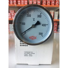 Simga 100 500c' 25 CM Dalma Boyu Fırın Termometresi