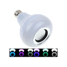 P-028 Kumandalı Bluetooth Led Ampul Renkli