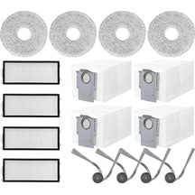 Gildedwill Roborock Saros Z70 Yedek Parça Aksesuarları Yan Fırça Hepa Filtre Paspas Bezi Toz Torbası