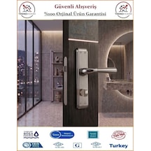 Sofuoğlu Klas Aynalı Kapı Kolu - Nikel Saten - Wc Banyo - Sağ